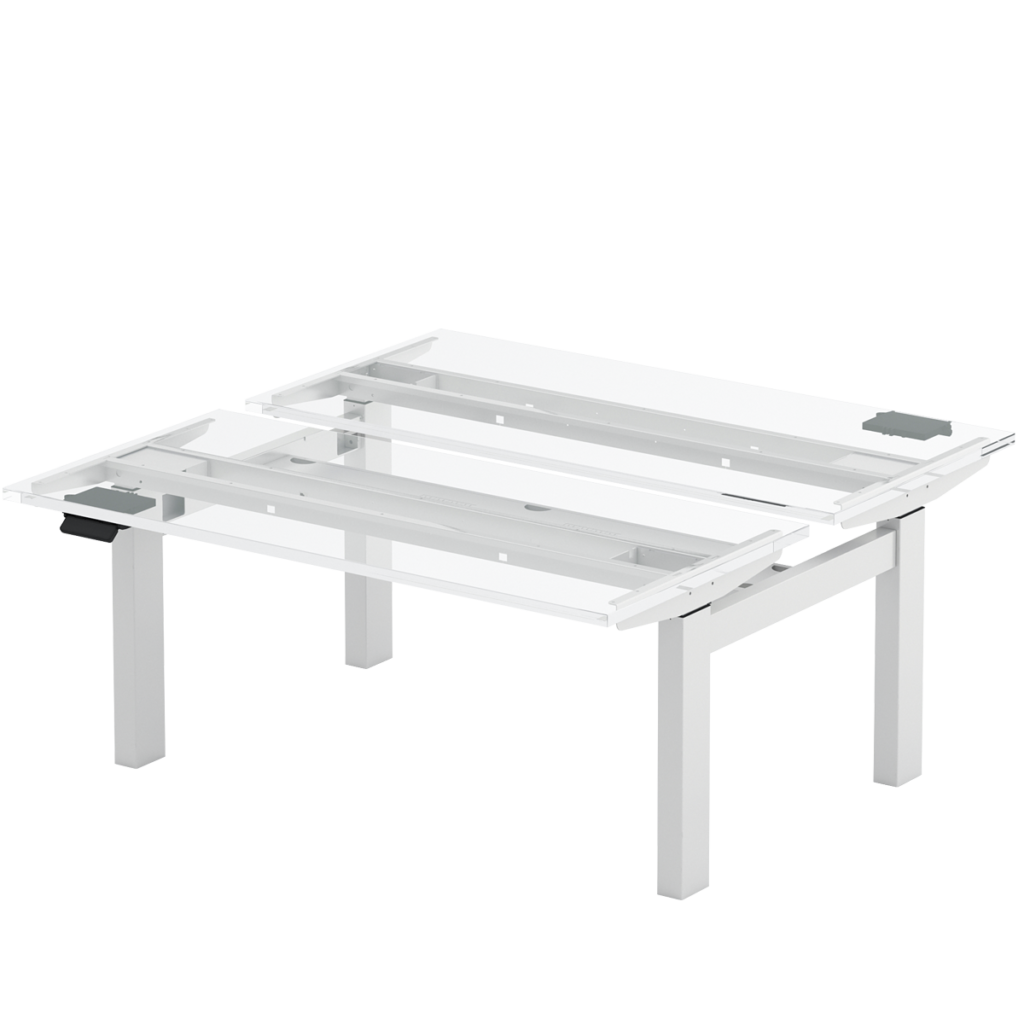 Backto Back Benching AdjustableHeight Tables OMTVeyhl