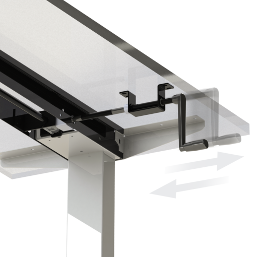 crank adjustable height desk base from office furniture supplier