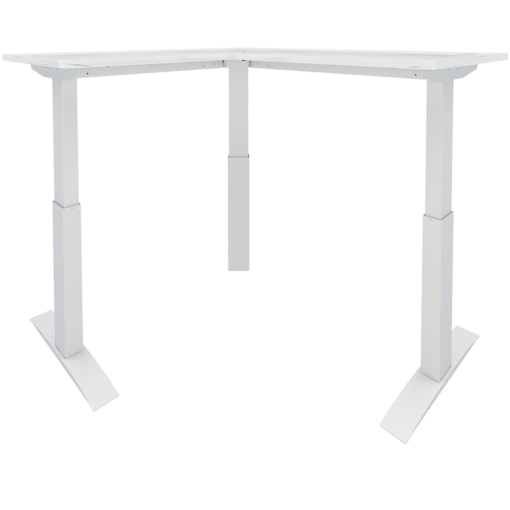 three leg electric adjustable height table bases from USA based office furniture supplier