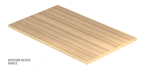 butcher block laminate universal work surface from US based office furniture supplier