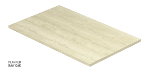 raw oak laminate universal work surface from US based office furniture supplier