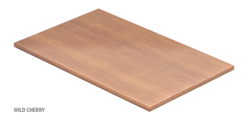 wild cherry laminate universal work surface from US based office furniture supplier