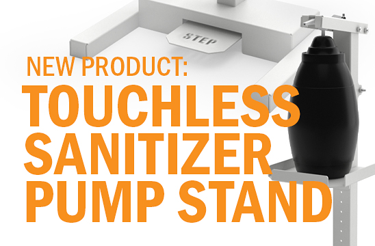 touchless sanitizer pump stand