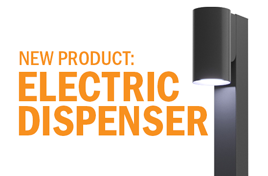 New Product Release: Single Post Electric Sanitizer Dispenser